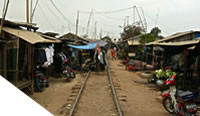 Photo of slum in Phnom Penh